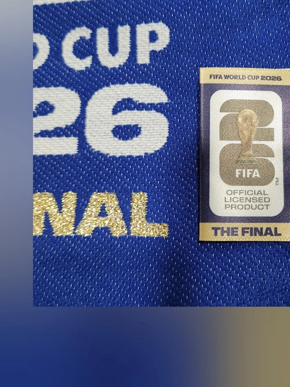 Fifa World Cup Final 2026 Scarf Blue And gold New York New Jersey